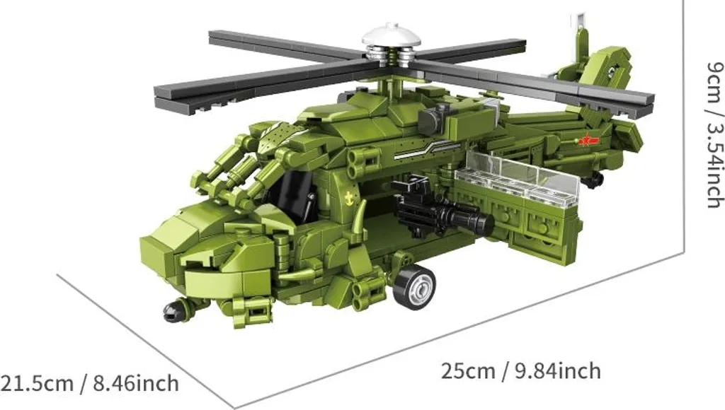 Hélicoptère de Secours 791 Pièces : Jeu de Construction Grand Format - 6