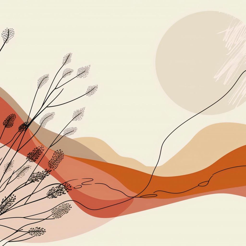 Poster 70x70cm Wärme der Sonnenuntergänge