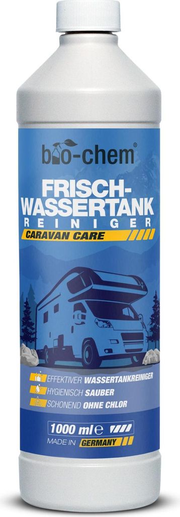 bio-chem Frischwassertank Reiniger 1000 ml - Hochwirksamer Tankreiniger für Wohnmobil & Caravan - Löst Kalkablagerungen aus Wassertank & Wasserle...