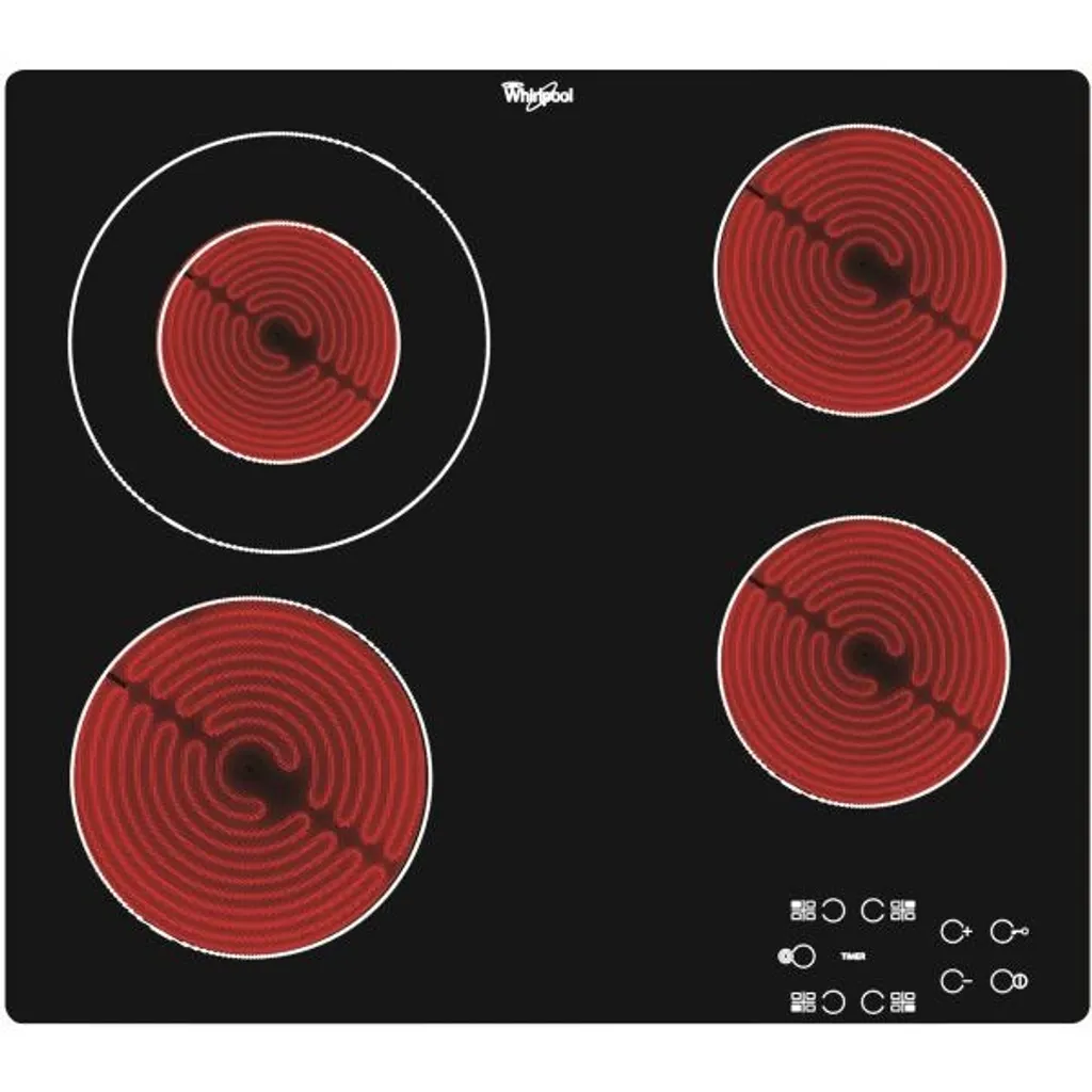 Table de Cuisson Vitrocéramique Encastrable Whirlpool AKT 8130 NE 60cm