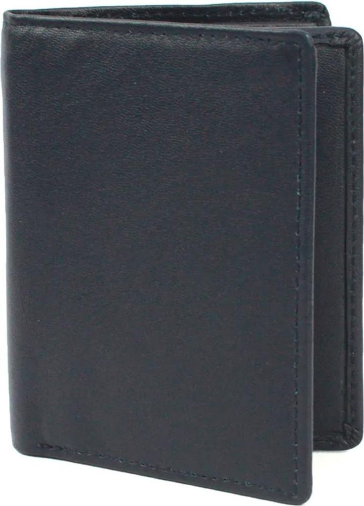 Eastern Counties Leather - "Dylan" Leder Brieftasche für Karten Zweifach gefaltet für Herren/Damen Uni EL412 (Einheitsgröße) (Schwarz)