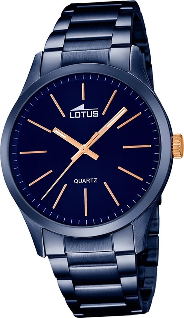 Lotus Edelstahl Herren Uhr L18163/2 Armbanduhr blau Elegant Minimalist D2UL18163/2
