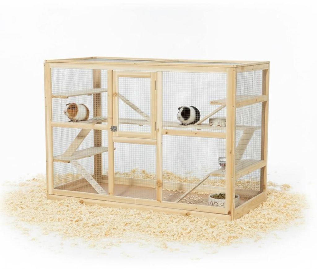 Mucola Nagerkäfig Freilaufgehege Holz Gehege Villa Produktbild 