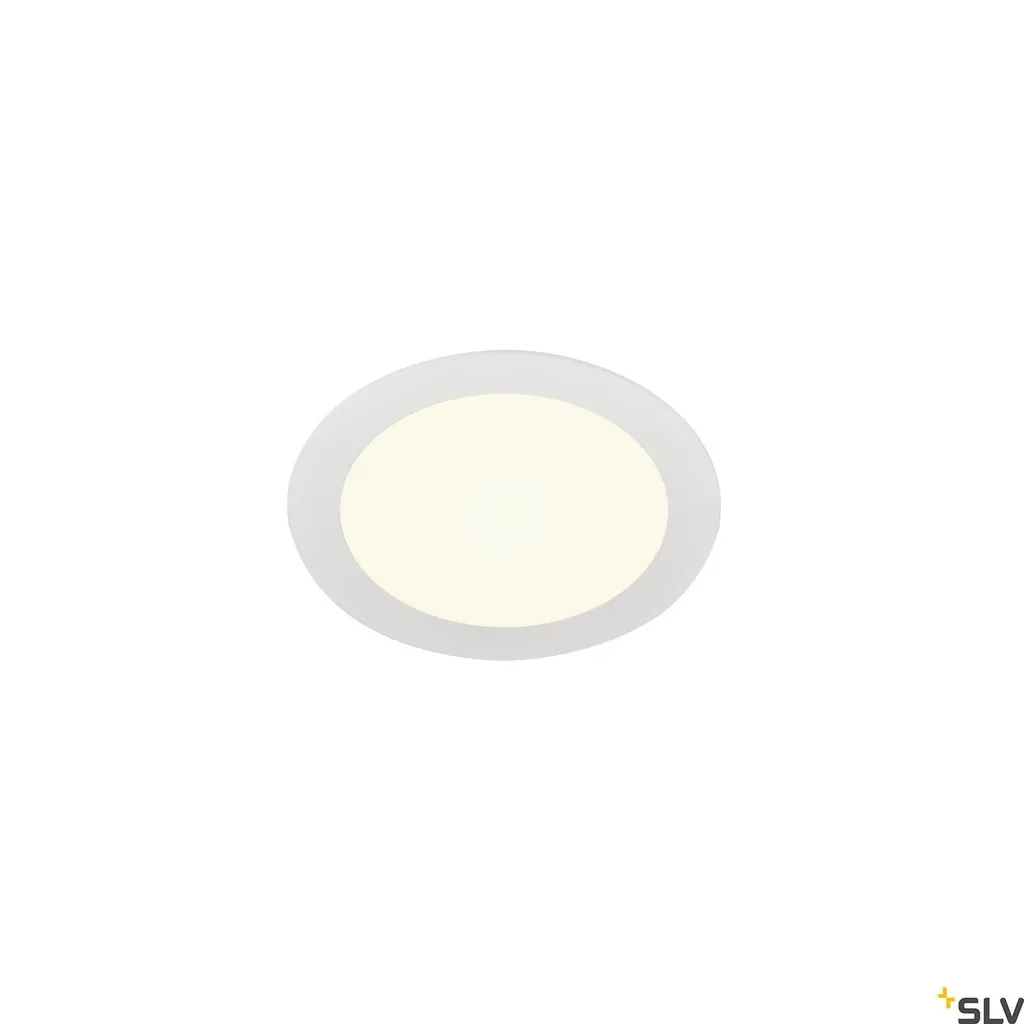 Plafonnier LED rond 4000K extra-plat SENSER 18 DL blanc haute qualité