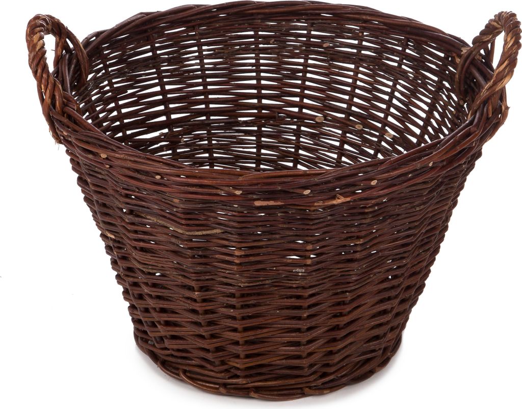 Weidenkorb Korb Holzkorb Kartoffelkorb Kaminholzkorb Obstkorb Kiepe Erntekorb 50cm