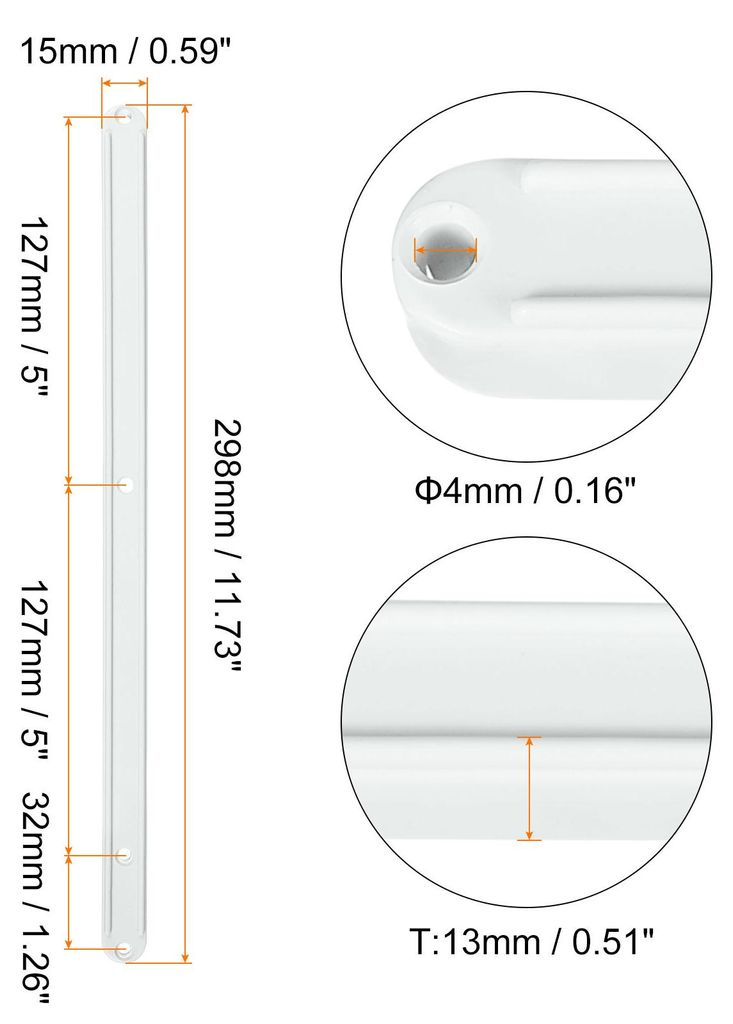 Schubladenschienen, 1Set 300mm - Kunststoffschienen mit Schraube, seitlich montierte gerillte Fš¹hrungsschiene fš¹r Schublade Schrank Nachttisc...
