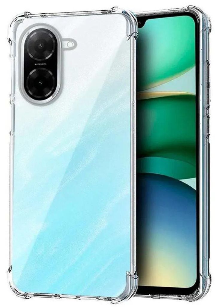 Hülle aus verstärktem Silikon für Xiaomi Redmi A5 Transparent