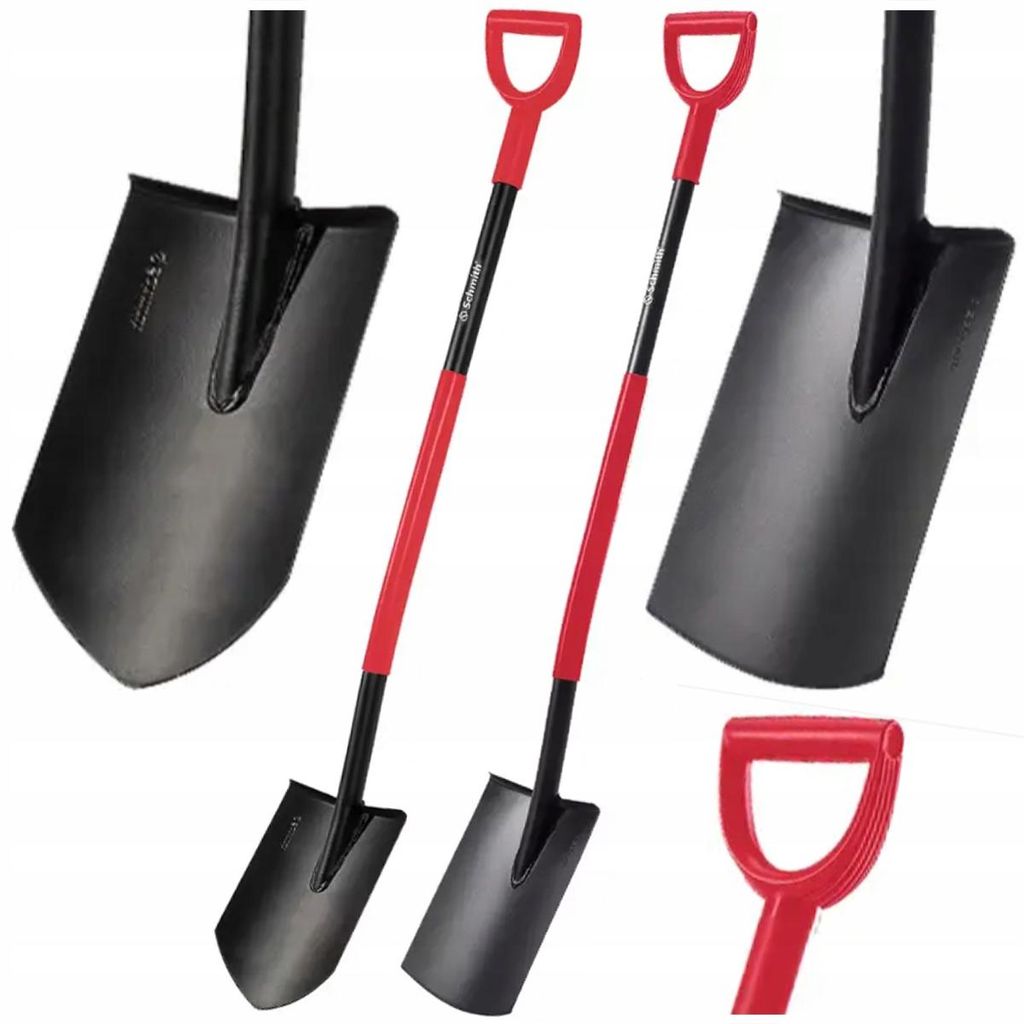 Spaten Set spitz und gerade Metall 2-teilig Set Schmith Produktbild 