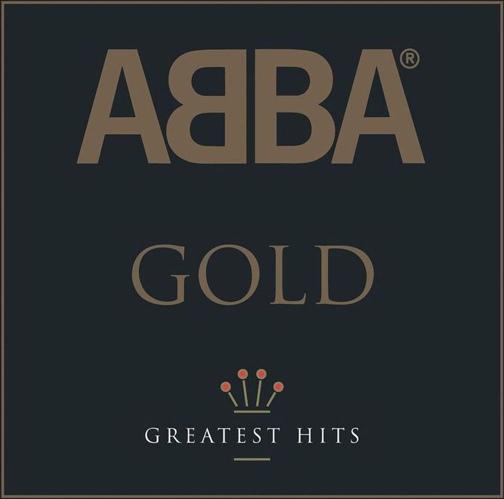Album cover art for ABBA Gold: Greatest Hits.