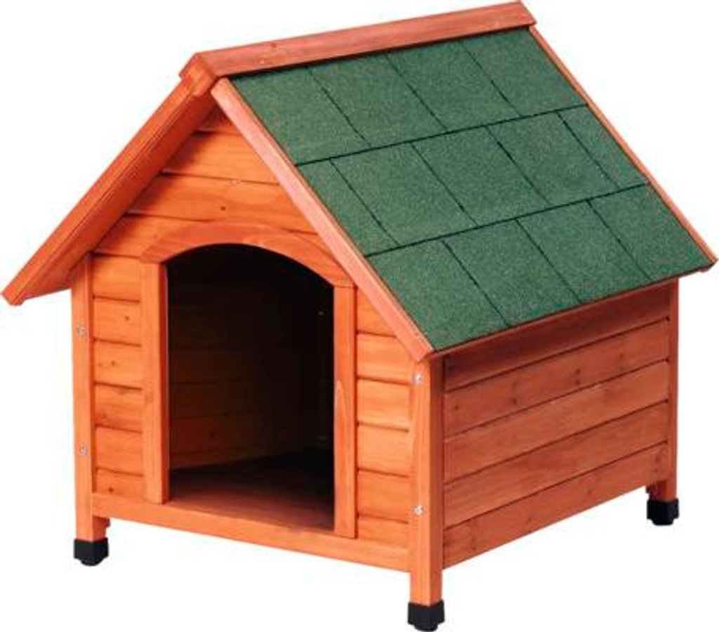 Karlie Ponto - Hundehütte - Holz - Braun/Grün - 102x85x88 cm