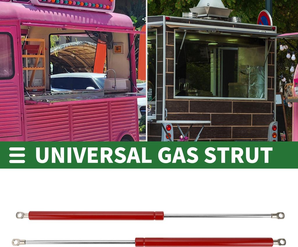Universal Lift Supports Struts Fenster Werkzeugkasten Gasfedern 20 Zoll/500mm 100lb/445N/45kg Rot 2 Stück