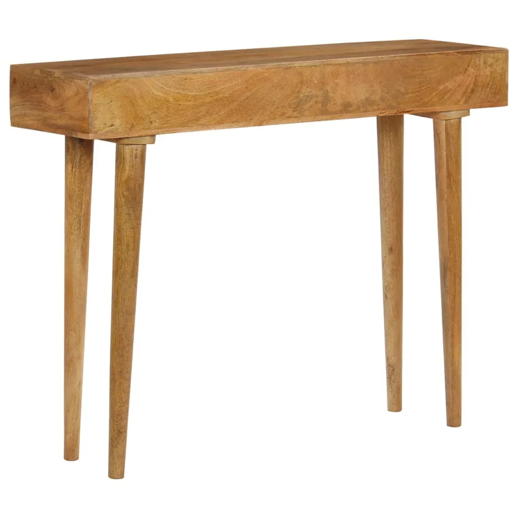Console vidaXL bois de manguier massif 102x30x79 cm finition artisanale