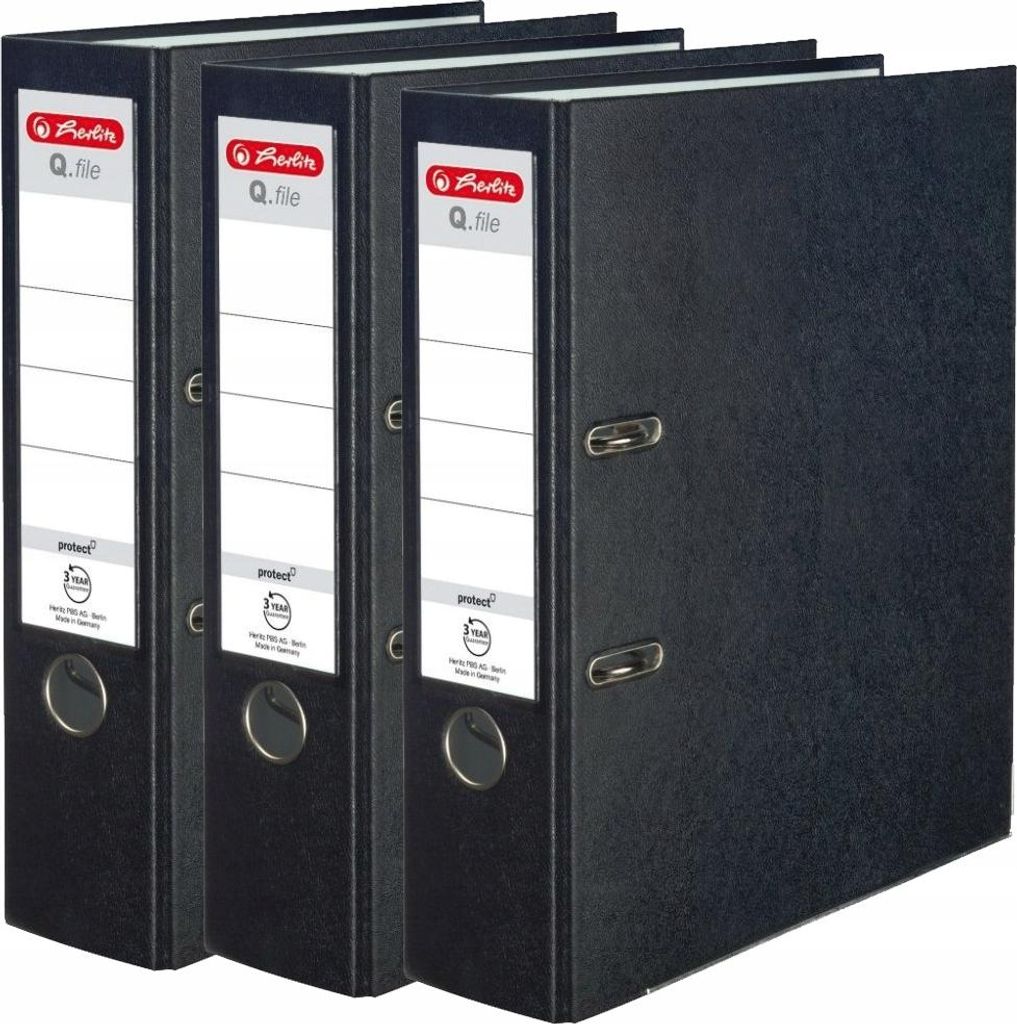 Herlitz Q. Zložka PP 8 cm čierna A4 krúžková zložka Obrázok produktu 