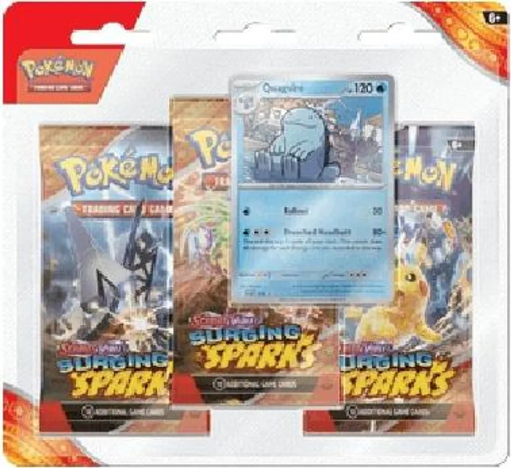 Coffret 3-Pack Blister Pokémon Quagsire - Écarlate et Violet Étincelles