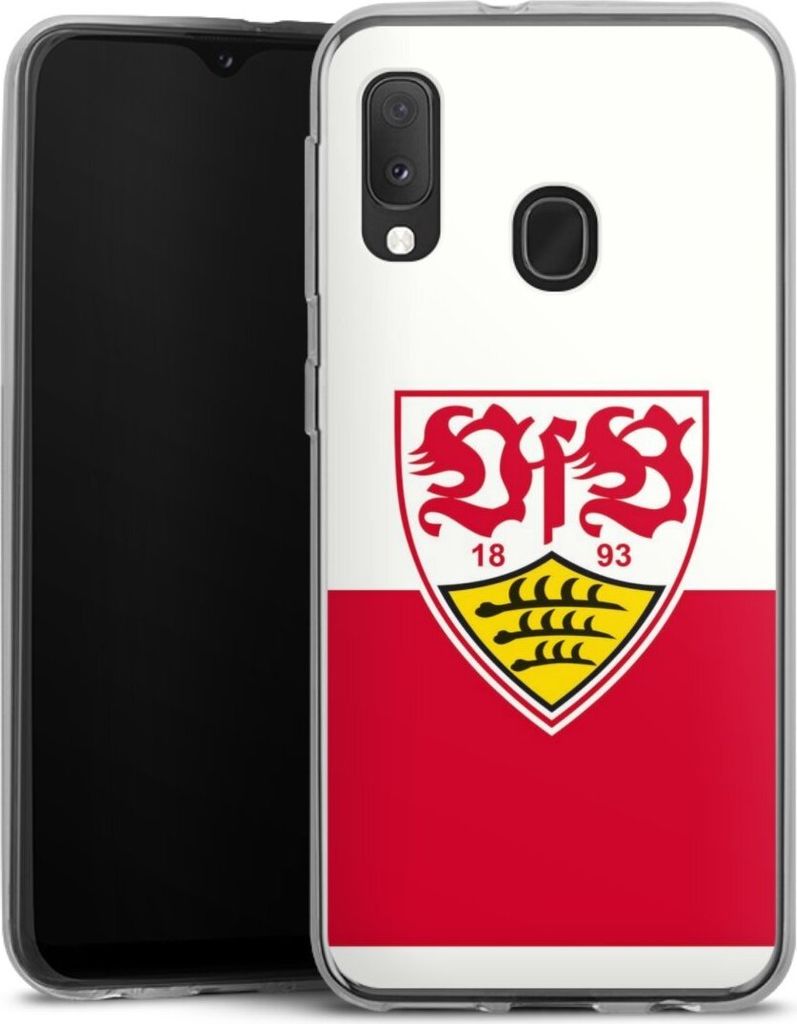 DeinDesign Handyhülle für Samsung Galaxy A20e Silikon Hülle Case Smartphone Schutzhülle Logo Offizielles Lizenzprodukt VfB Stuttgart