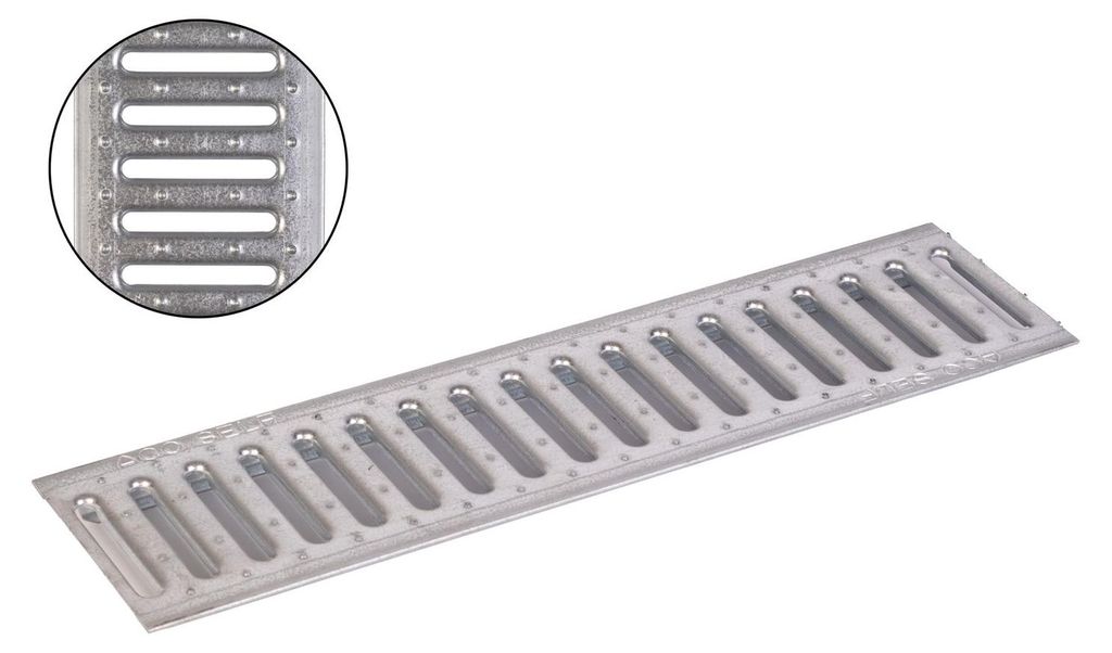 ACO Stegrost Stahl verzinkt 50cm Nr. 10326 Sanierungsrost Produktbild 