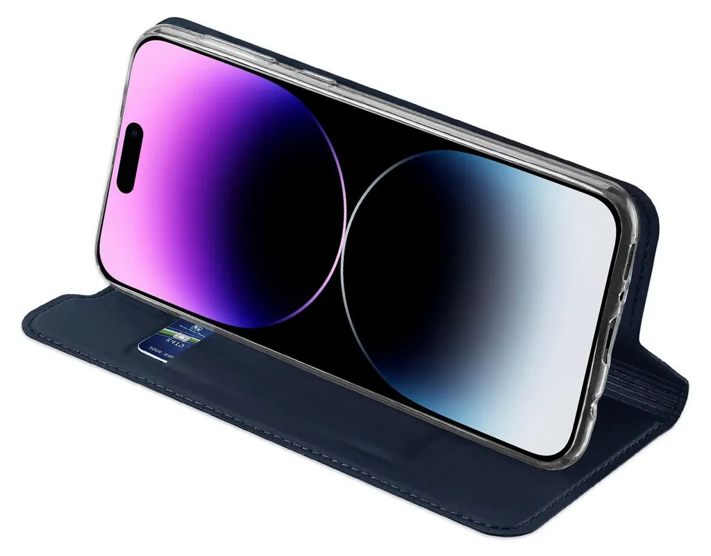 Cover iPhone 15 Pro a Libro: Elegante Slim Flip Case per Te - 5