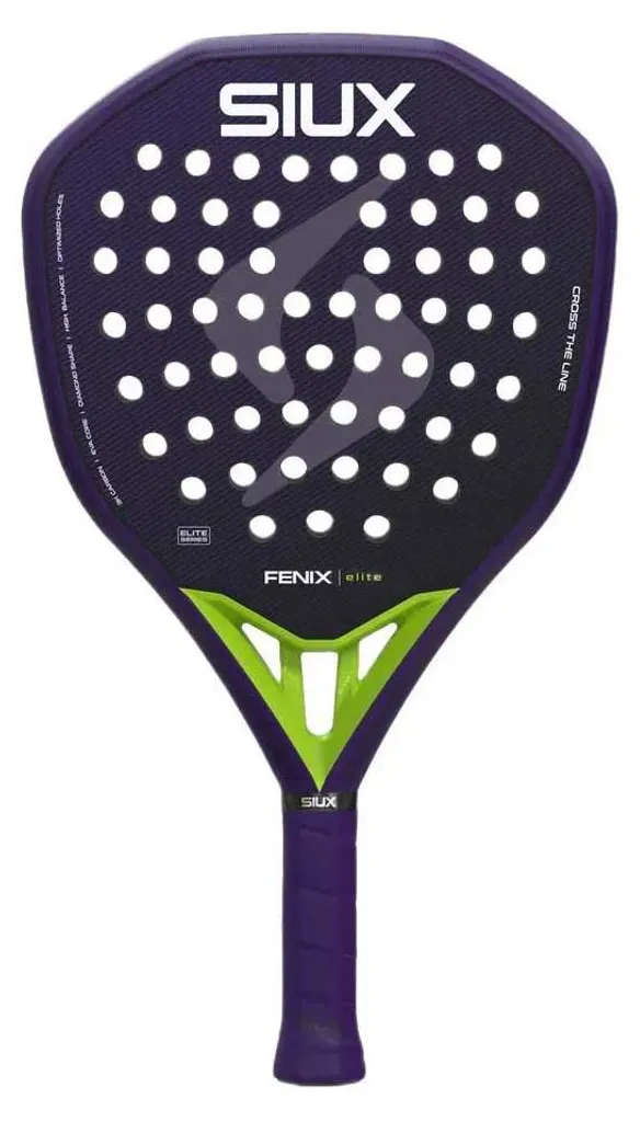Siux Fenix Elite 6 : Raquette de Padel Haut de Gamme Carbone 12K Noir