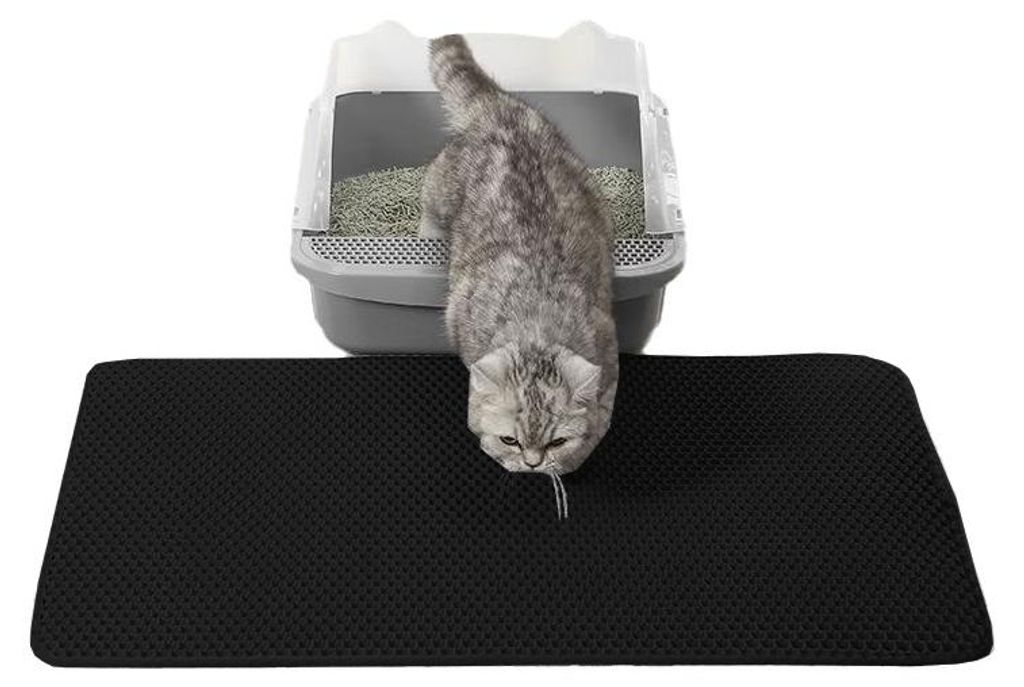 Katzenstreumatte 60x45cm - Schwarz Produktbild 