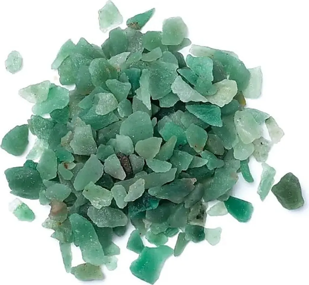 Pierres de Décoration Quartz Vert en Éclats de 700g - Set de 2 Unités