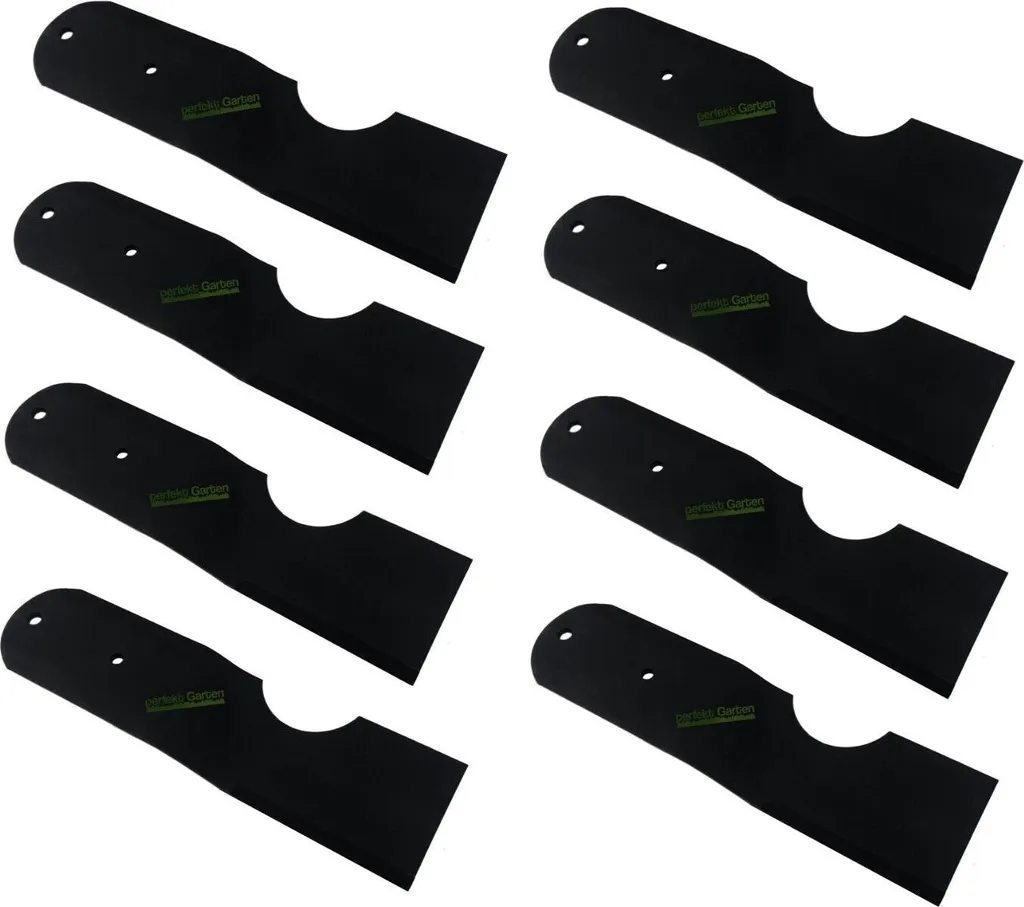 Kit 8 Lame Rasaerba MTD 24,5 cm | Ricambio 742-0495 per Giardinaggio