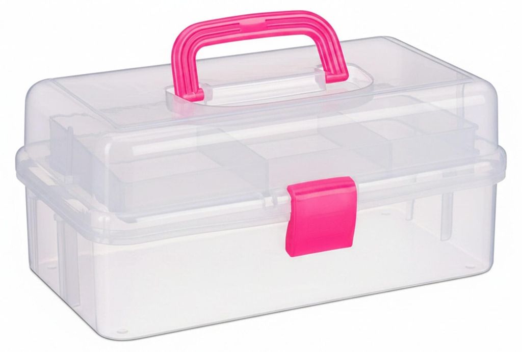 Relaxdays Aufbewahrungsbox 9 Fächer, Sortierbox Produktbild 