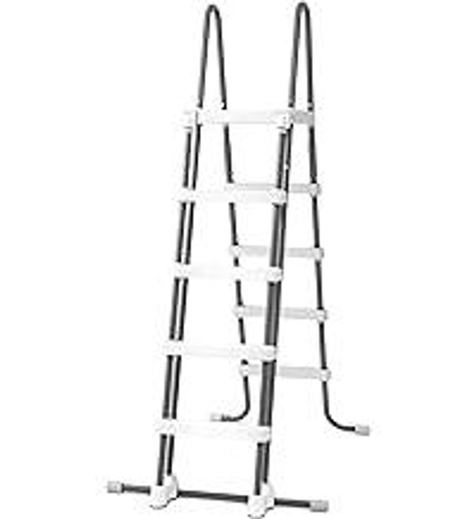 Intex Sicherheitsleiter 28077, Für Pools Von 132 Höhe, Grau