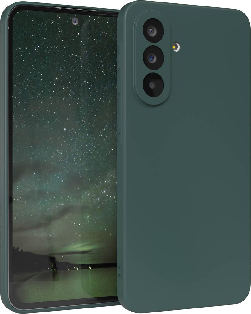 EAZY CASE - TPU Hülle für Samsung Galaxy A56, TPU Case stoßfeste Handyhülle, weiches Cover mit Kameraschutz, Silikonhülle in Grün
