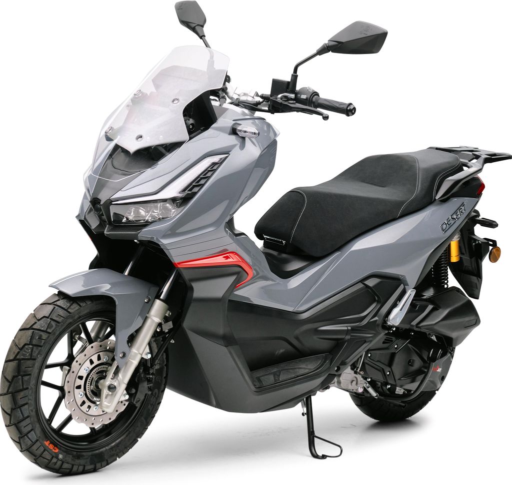 Motorroller 125 ccm Burnout QS125 ADV Grau  (Desert) Produktbild 