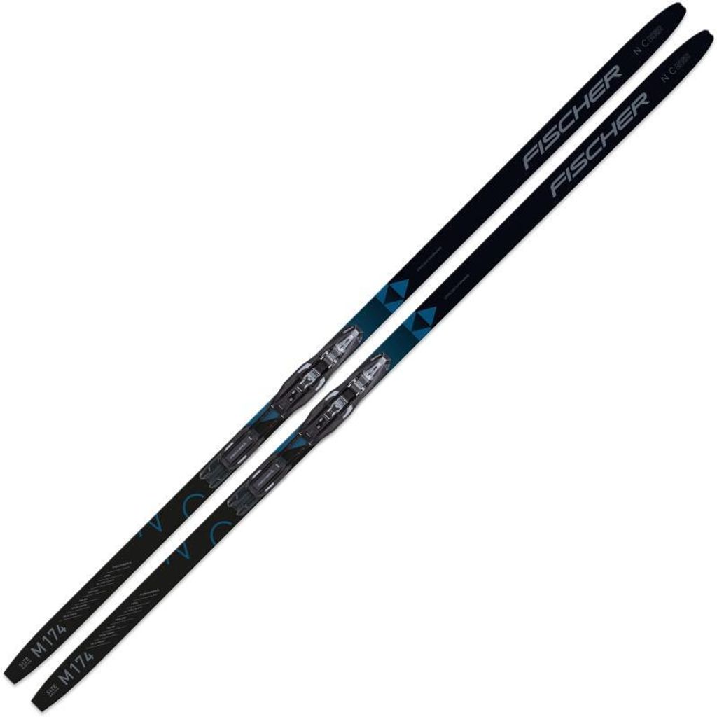 Fischer Twin Skin Cruiser EF Langlaufski Klassisch Cruiser Einsteiger schwarz NEU 189