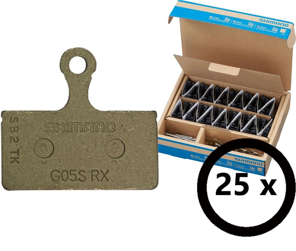 Shimano Discbeläge Resin G05S-RX 25 pcs. Produktbild 