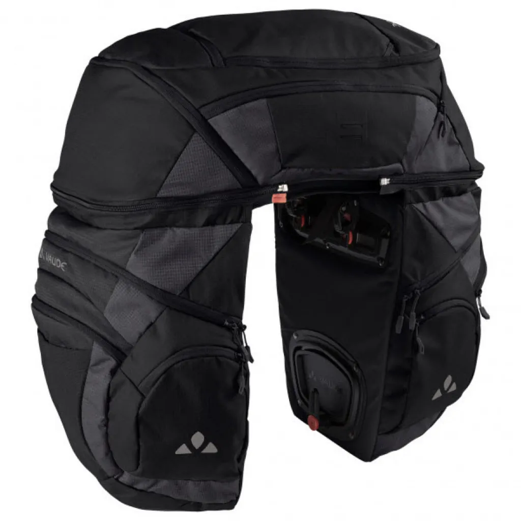 Sacoche vélo trekking VAUDE Karakorum Pro 65 L pour cyclotourisme Noir