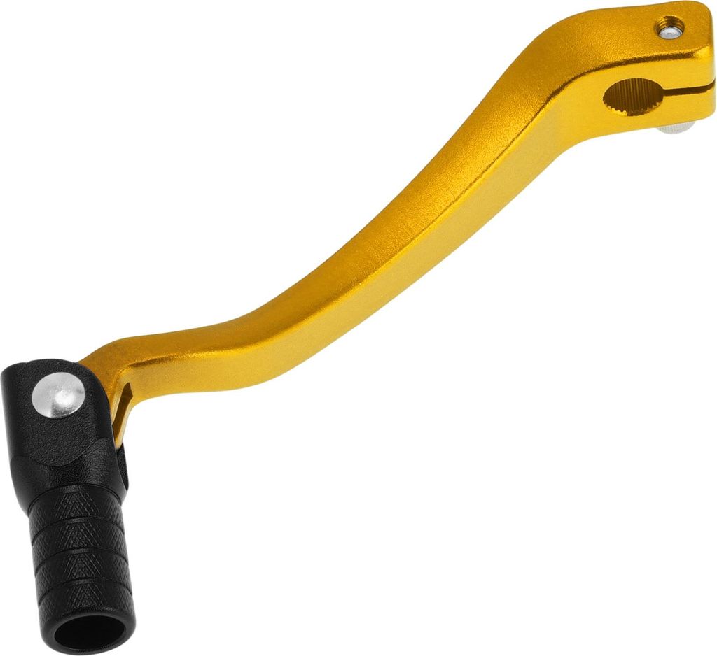 Faltbarer Motorrad-Schalthebel für Kayo T6 Aluminiumlegierung Pedal-Schalthebelarm Goldfarbener Hebel Schwarzer Kopf