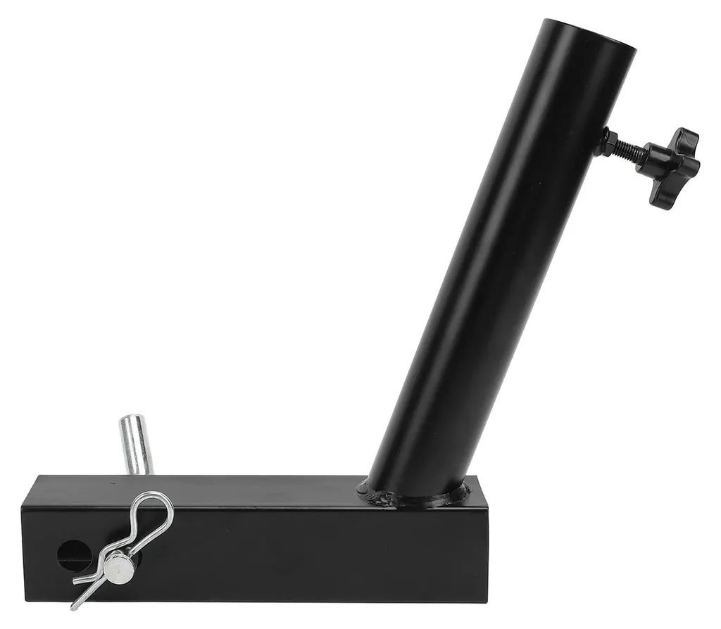 Support de mât de drapeau robuste en acier incliné pour attelage 50mm