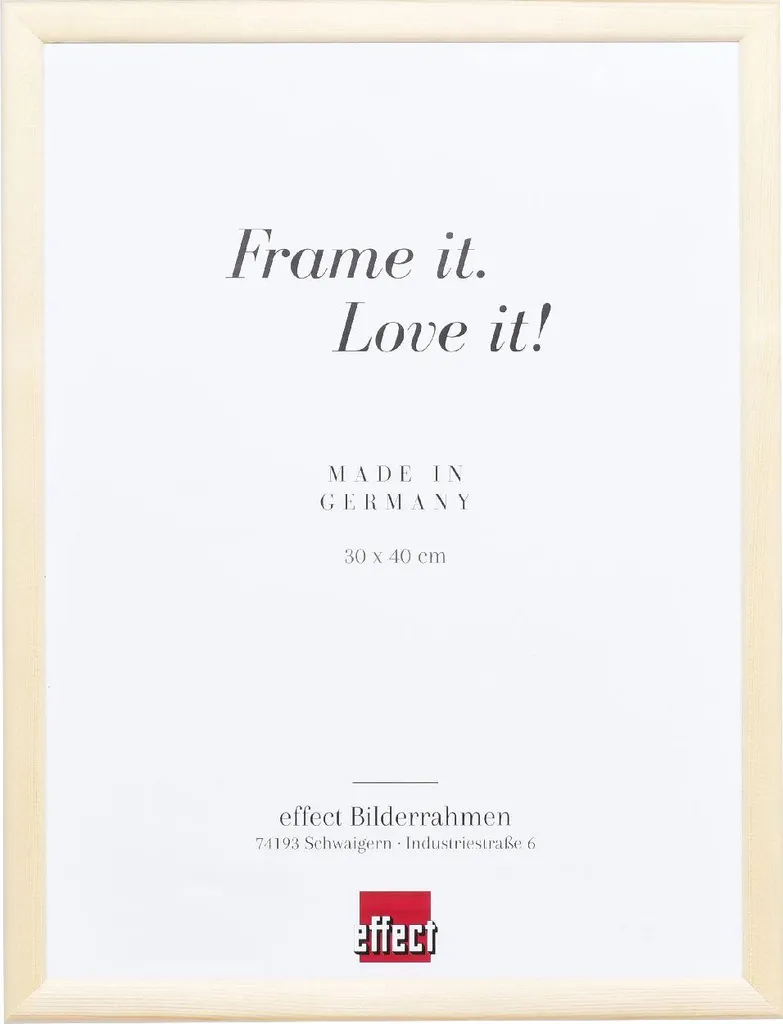 Cornice Professionale 14,8x21 Pino Effect Profil 45 con Plexiglass