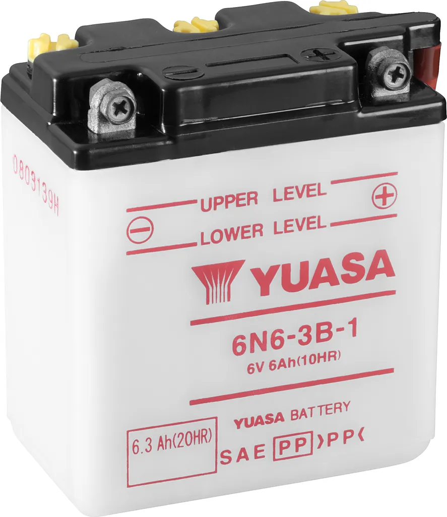 Batterie 6V 6Ah Yuasa 6N6-3B-1 pour résoudre vos problèmes de démarrage