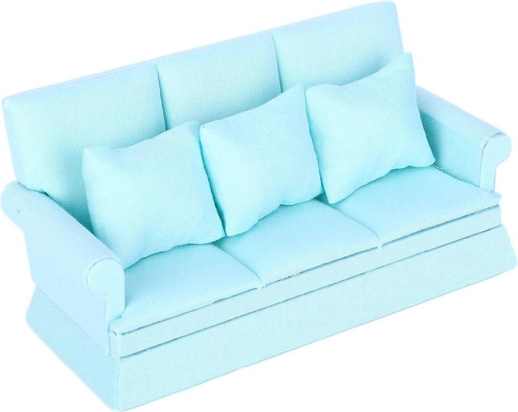 1:12 Puppenhaus Mini -Sofa mit 3 Prozent