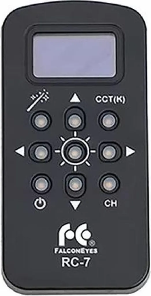 Contrôleur RC-7 Falcon Eyes avec écran LCD pour panneau LED bicolore RX