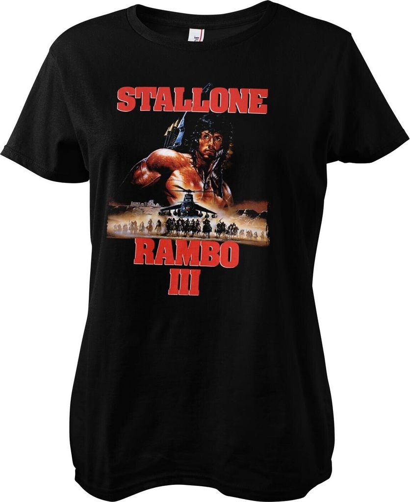Rambo III Poster Girly Tee - X-Large - Black