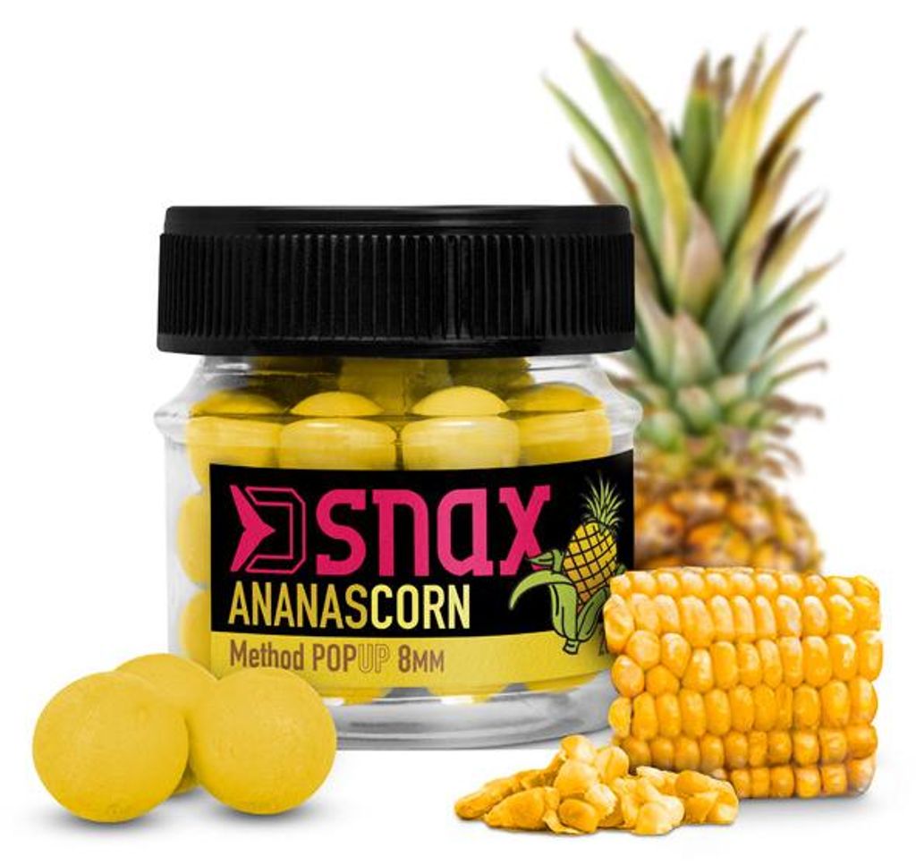 DELPHIN D SNAX POP, Köder , gelb, Mais-Ananas , 101003449
