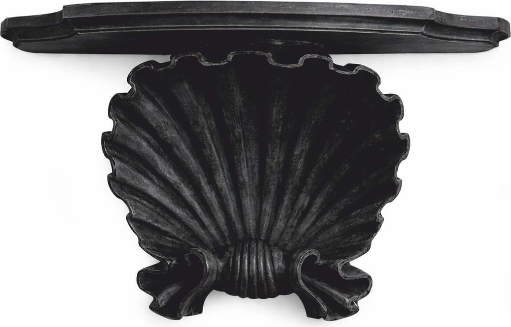Casa Padrino Luxus Barock Wandkonsole Antik Schwarz - Wanddeko - Italy