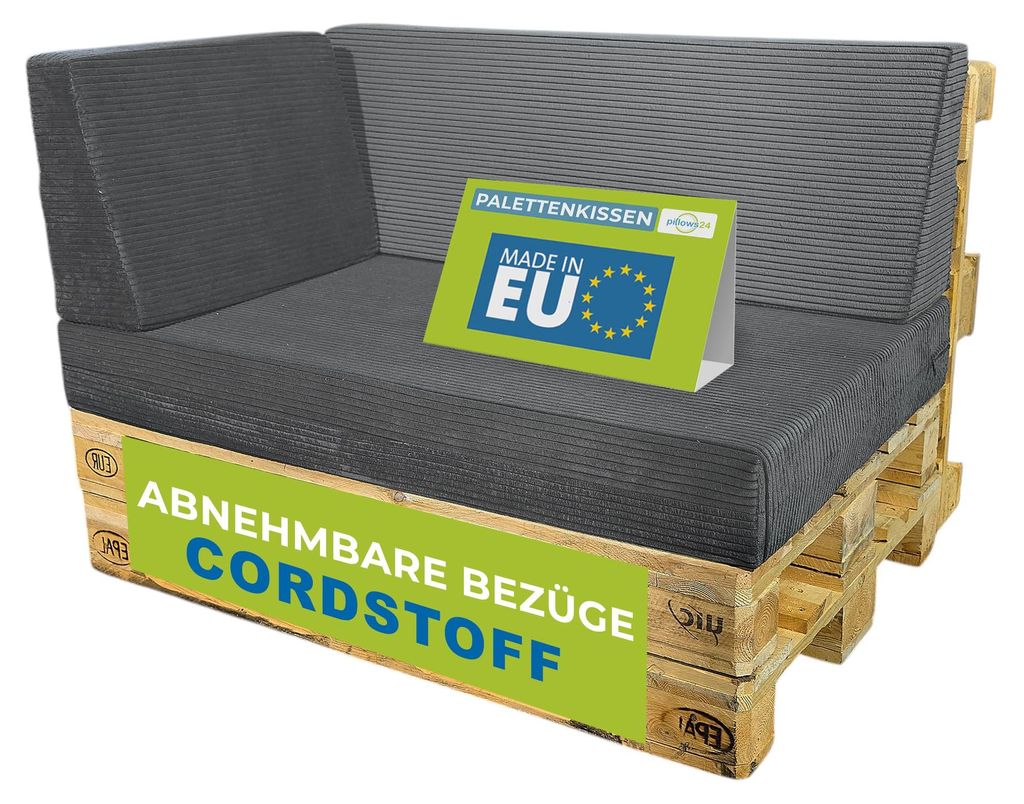 Pillows24 - Palettenkissen 3-teiliges Set aus Cordstoff | Produktbild 