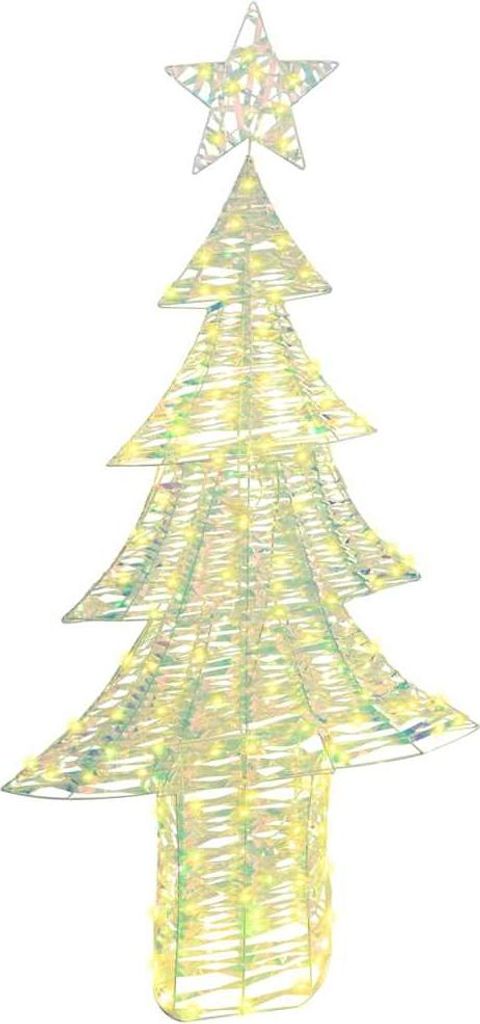 Weihnachtsbaum mit 240 LEDs Warmweiß 181 cm PET