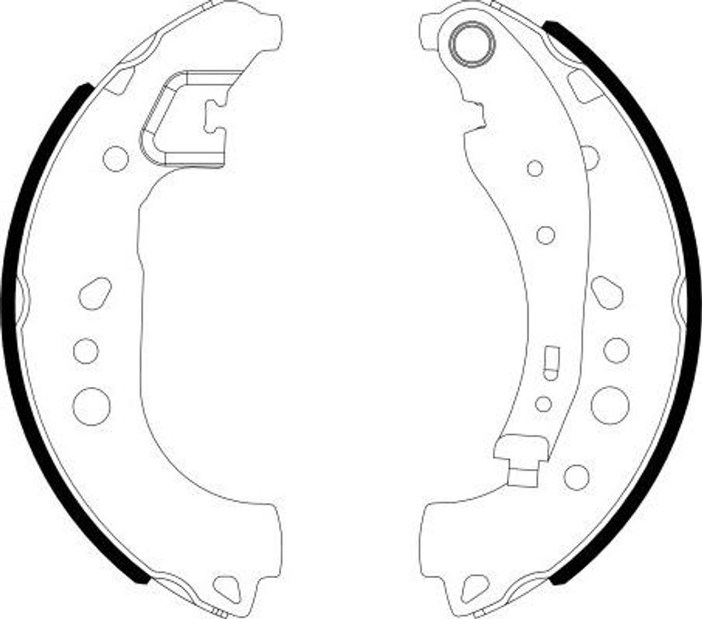 TEXTAR Bremsbackensatz Trommelbremse Hinten für RENAULT Twingo III Schrägheck (BCM) 229mm 91081700