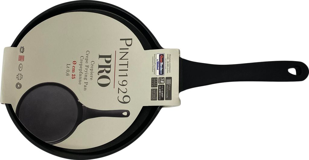 Pintinox Crepespfanne Pro, 25cm, induktionsgeeignet