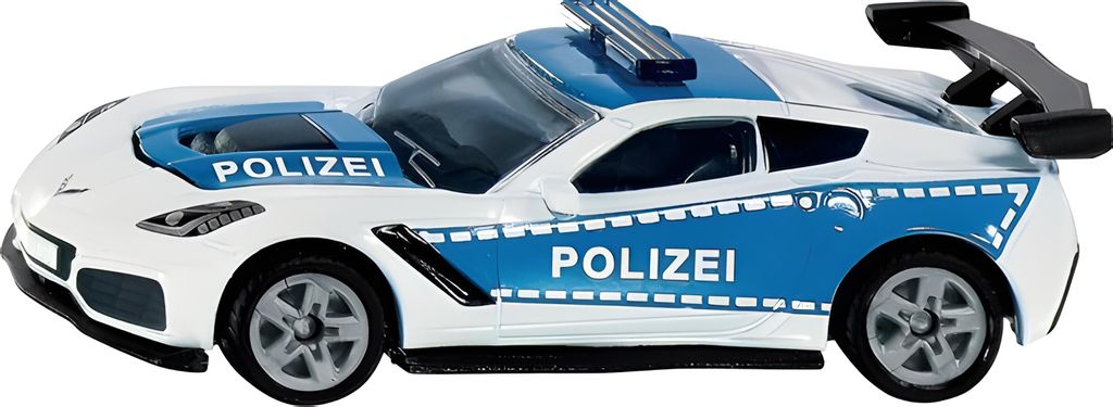 Siku Chevrolet Corvette ZR1Polizei, Auto, 3 Jahr(e), Kunststoff, Metall, Blau, Weiß