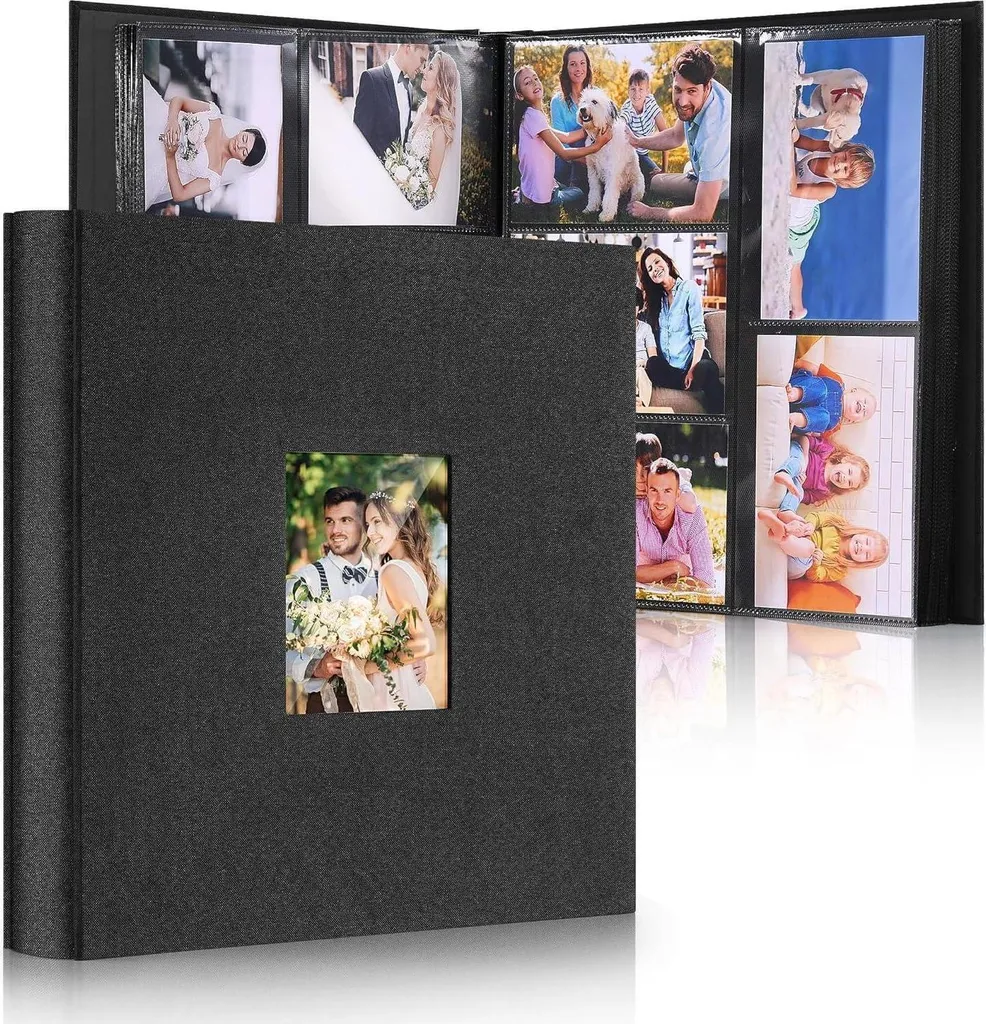 Album Photo 600 Photos 10x15 cm Noir : Rangez Tout en un Seul Volume