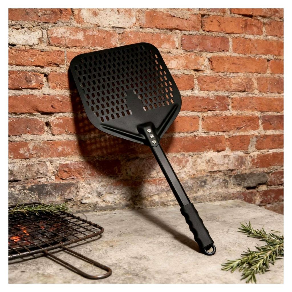 Pizzaschaufel, leichte Metall-Wendeschaufel für Pizza, geeignet für Öfen, Outdoor-Grill, Teig- und Brotbacken, Haushaltsküche