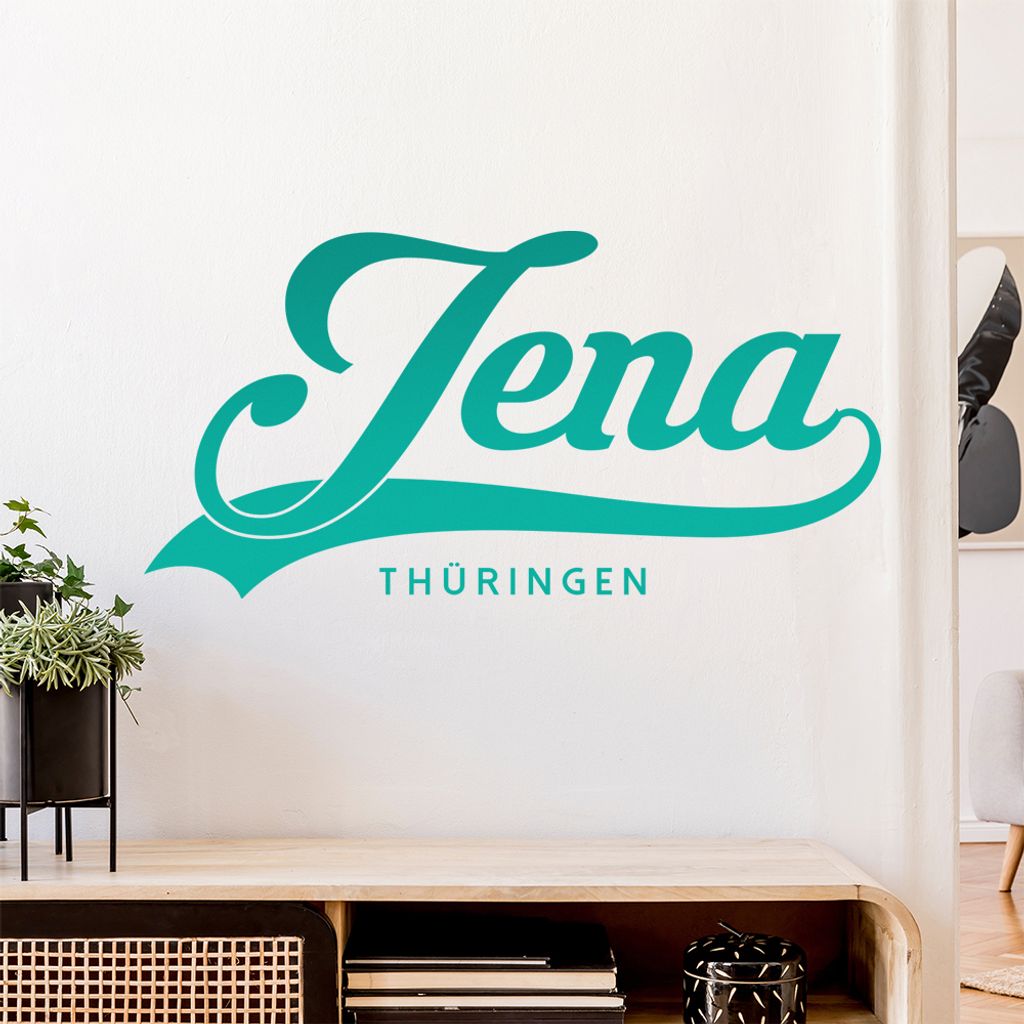 Jena Thüringen Wandtattoo Wandaufkleber Wall Sticker - Dekoration, Küche, Wohnzimmer, Schlafzimmer, Badezimmer