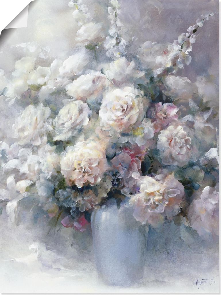 ARTland Poster Weißer Strauß Größe: 45x60 cm